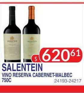 Masivos Salentein Vino Reserva Cabernet-malbec 750c oferta