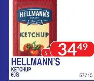 Masivos Hellmann's Ketchup 60g oferta