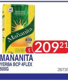Masivos Mañanita Yerba Bcp 4flex 500g oferta