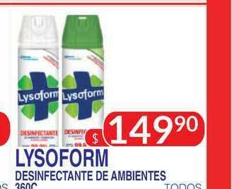 Masivos Lysoform Desinfectante De Ambientes 360c oferta