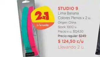 Farmacity Studio 9 Lima Banana Colores Plenos oferta