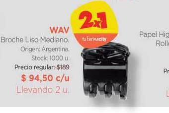 Farmacity Wav Broche Liso Mediano oferta