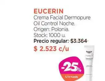 Farmacity Eucerin Crema Facial Dermopure Oil Control Noche oferta