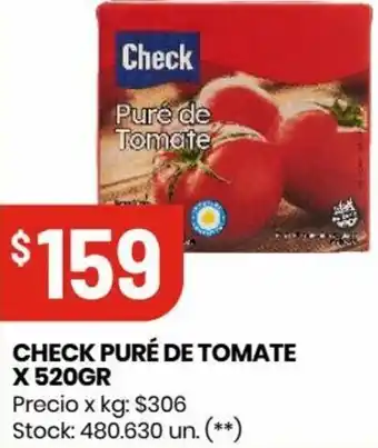 Changomas CHECK PURÉ DE TOMATE X 520GR oferta