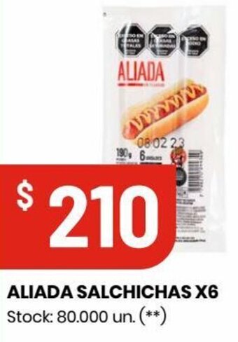 Changomas ALIADA SALCHICHAS X6 oferta