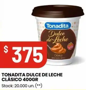 Changomas TONADITA DULCE DE LECHE CLÁSICO 400GR oferta