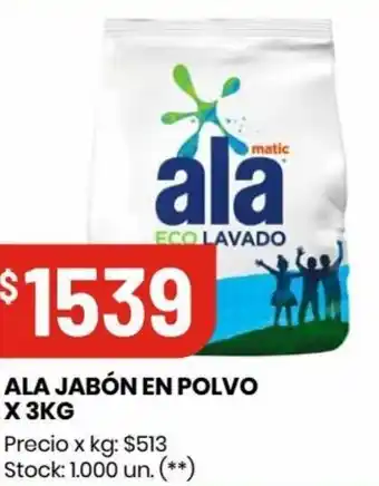 Changomas ALA JABÓN EN POLVO X 3KG oferta