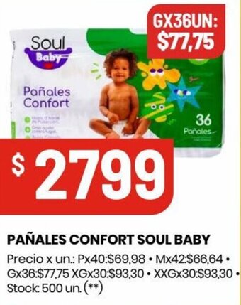 Changomas PAÑALES CONFORT SOUL BABY oferta