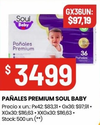 Changomas PAÑALES PREMIUM SOUL BABY oferta