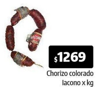 Autoservicio Capo Chorizo colorado lacono x kg oferta