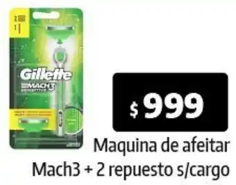Autoservicio Capo Maquina de afeitar Mach3 + 2 repuesto s/cargo oferta