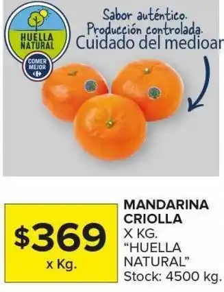 Carrefour Maxi Mandarina criolla huella natural x kg oferta