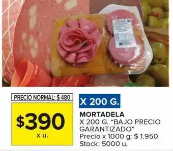 Carrefour Maxi Mortadela x 200g bajo precio garantizado oferta