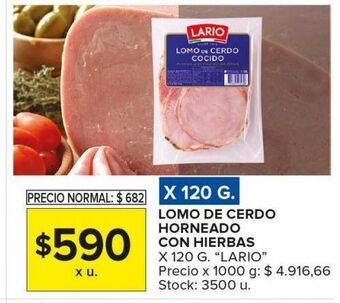 Carrefour Maxi Lomo de cerdo horneado con hierbas lario x 120g oferta