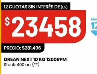 Changomas Drean next 10 kg oferta