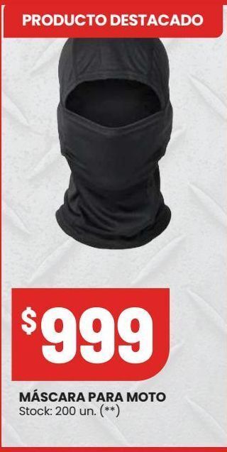Changomas Máscara para moto oferta