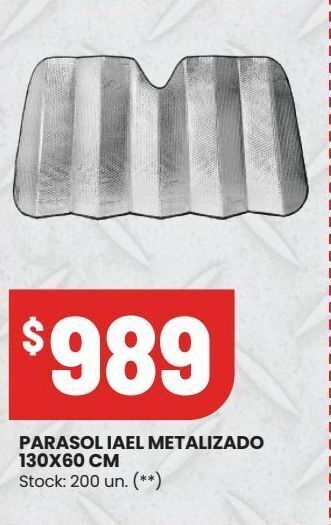 Changomas Parasol iael metalizado 130x60cm oferta