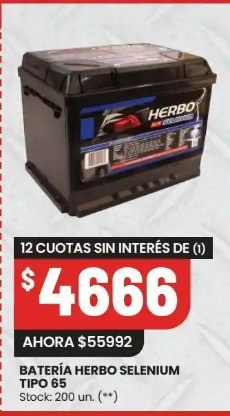 Changomas Batería de coche herbo selenium tipo 65 oferta