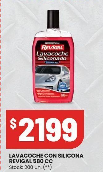 Changomas Lavacoche con silicona revigal 580 cc oferta