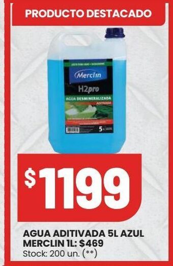 Changomas Agua aditivada 5l azul merclin oferta