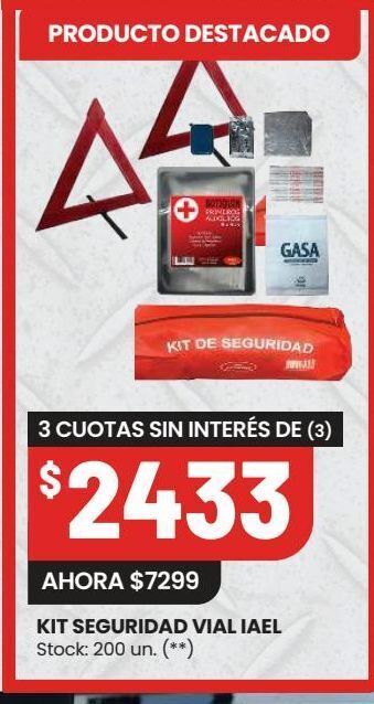 Changomas Kit seguridad vial iael oferta