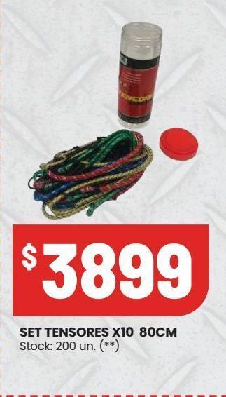 Changomas Set tensores x10 80cm oferta