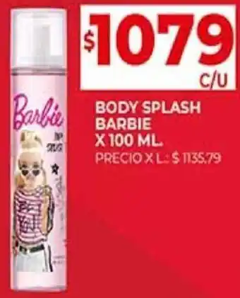 Supermercados DIA BODY SPLASH BARBIE X 100 ML. oferta