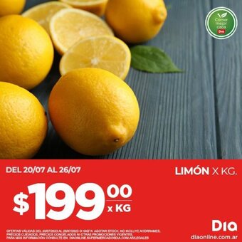 Supermercados DIA LIMÓN X KG. oferta