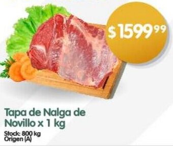 Supermercados Buenos Días Tapa de Nalga de Novillo x 1 kg oferta