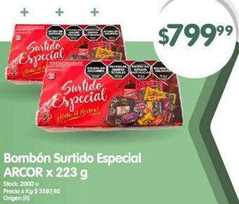 Supermercados Buenos Días Bombón Surtido Especial ARCOR x 223 g oferta