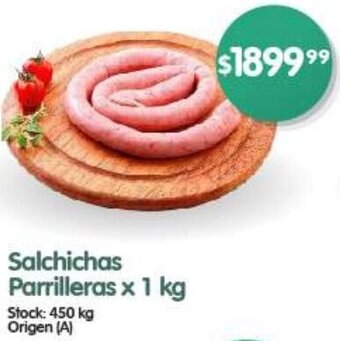 Supermercados Buenos Días Salchichas Parrilleras x 1 kg oferta