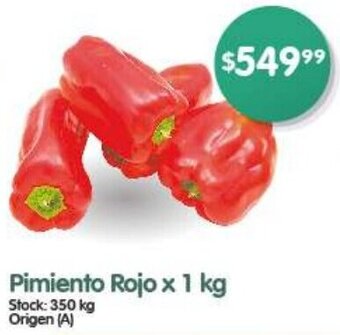 Supermercados Buenos Días Pimiento Rojo x 1 kg oferta