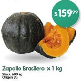 Supermercados Buenos Días Zapallo Brasilero x 1 kg oferta