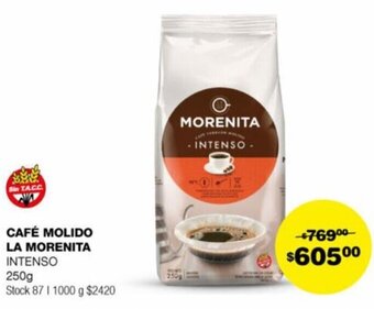 Atomo Conviene CAFÉ MOLIDO LA MORENITA INTENSO 250g oferta