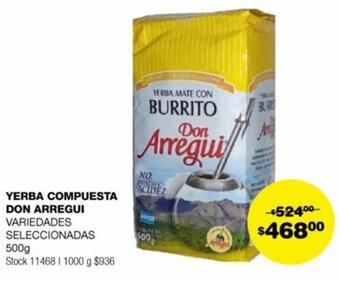 Atomo Conviene YERBA COMPUESTA DON ARREGUI VARIEDADES SELECCIONADAS 500g oferta