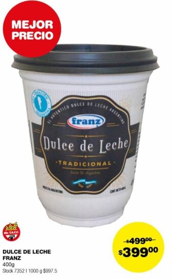 Atomo Conviene DULCE DE LECHE FRANZ 400g oferta