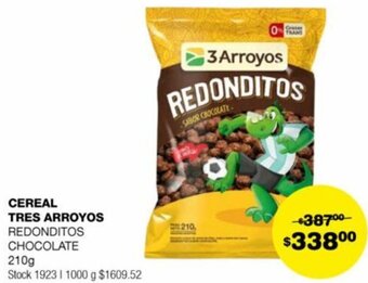 Atomo Conviene CEREAL TRES ARROYOS REDONDITOS CHOCOLATE 210g oferta