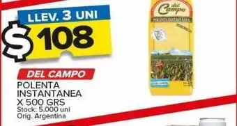 Carrefour Maxi Polenta instantánea del campo x 500g oferta