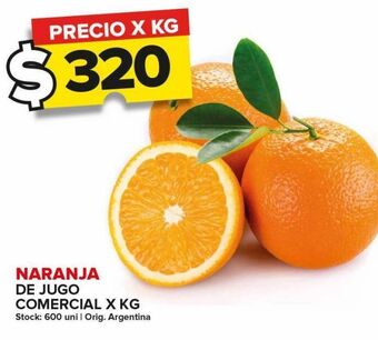 Carrefour Maxi Naranja de jugo comercial x kg oferta
