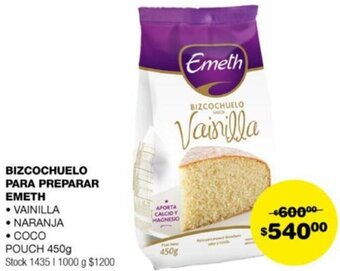 Atomo Conviene BIZCOCHUELO PARA PREPARAR EMETH 450g oferta