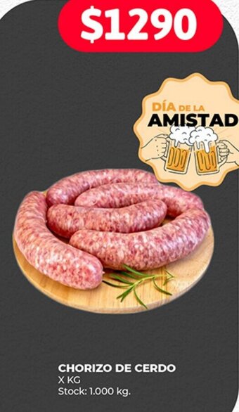 Supermercados Tadicor CHORIZO DE CERDO X KG oferta