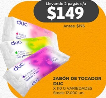 JABÓN DE TOCADOR DUC X 110 G VARIEDADES