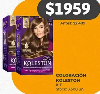 Supermercados Tadicor COLORACIÓN KOLESTON KIT oferta