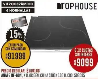 Coto Anafe HF- 604 X U oferta