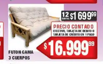 Futon Cama 3 Cuerpos