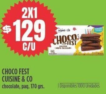 Supermercados Vea CHOCO FEST CUISINE & CO chocolate, paq. 170 grs. oferta