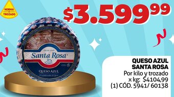 Makro QUESO AZUL SANTA ROSA oferta