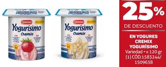 Makro EN YOGURES CREMIX YOGURÍSIMO Variedad x 120 gr oferta