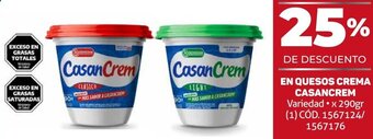 Makro EN QUESOS CREMA CASANCREM Variedad x 290gr oferta