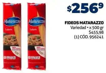 Makro FIDEOS MATARAZZO Variedad x 500 gr oferta
